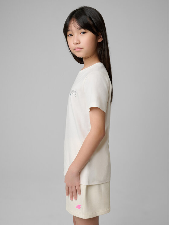 4F 4F T-Shirt WILD WANDERLUST Biały Regular Fit