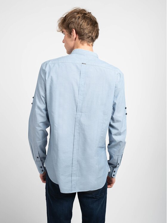 Antony Morato Antony Morato Camicia MMSL00470 FA400053 Celeste Slim Fit