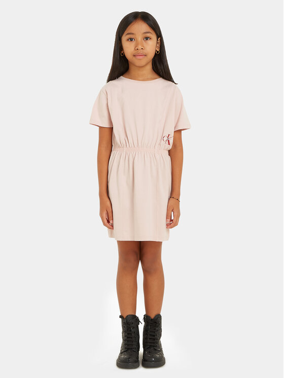 Calvin Klein Jeans Calvin Klein Jeans Kleid für den Alltag Monogram IG0IG02473 D Rosa Regular Fit