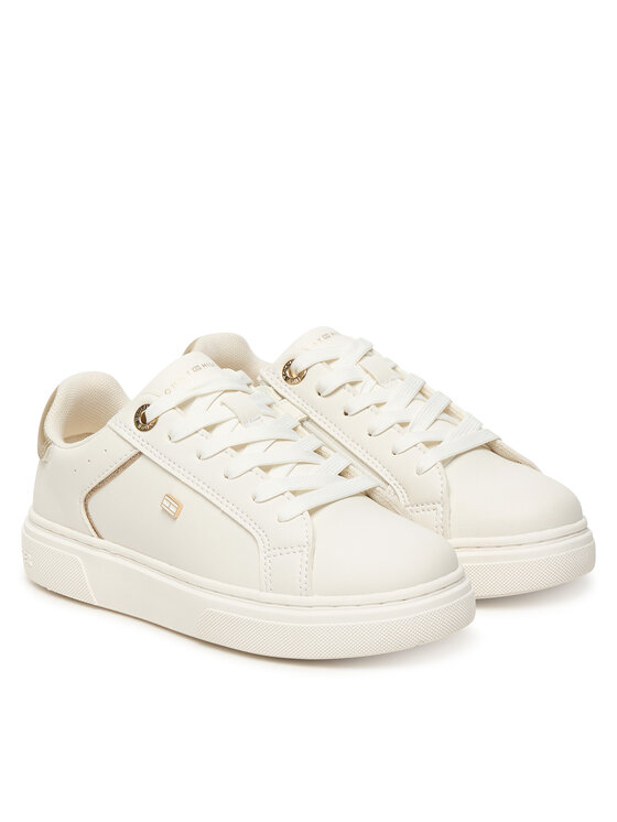 Tommy Hilfiger Tommy Hilfiger Sneakersy Low Cut Lace-Up T3A9-34248-1355 S Bílá