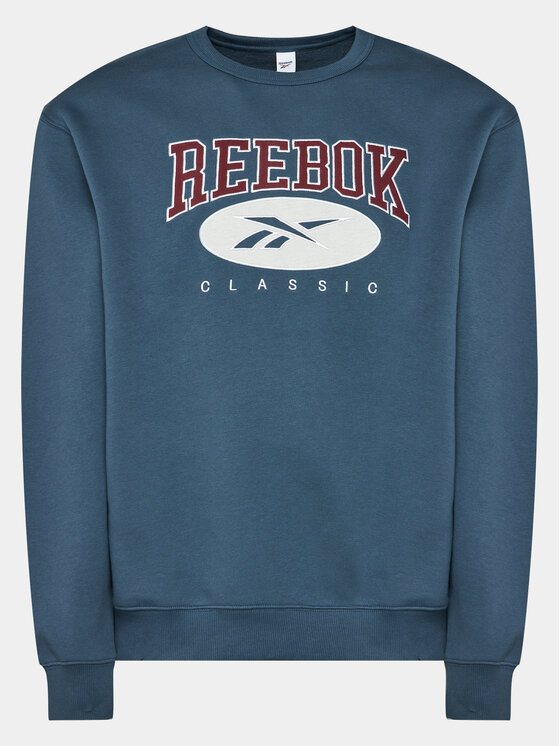 Reebok Reebok Bluză Archive Essentials IM1531 Albastru Regular Fit