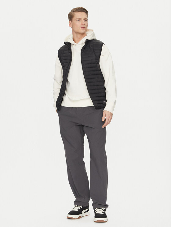 Quiksilver Quiksilver Елек Scalysleeveless Jckt EQYJK04009 Черен Regular Fit