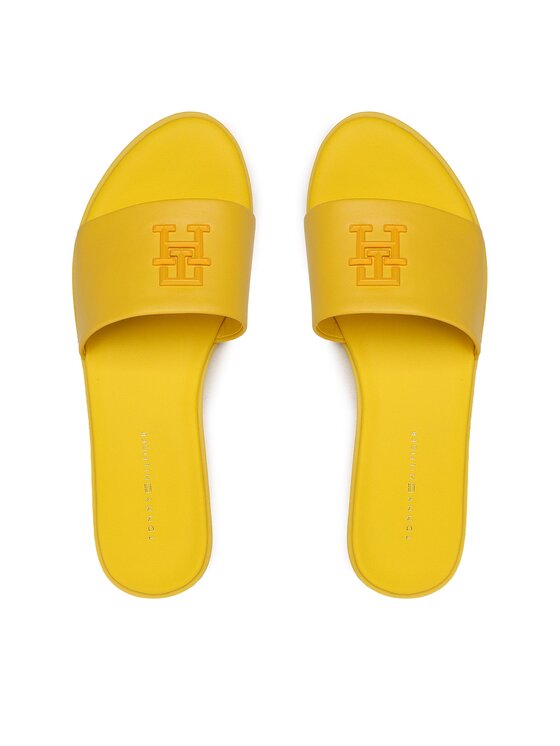Tommy Hilfiger Tommy Hilfiger Шльопанці Th Pop Mule FW0FW07097 Жовтий