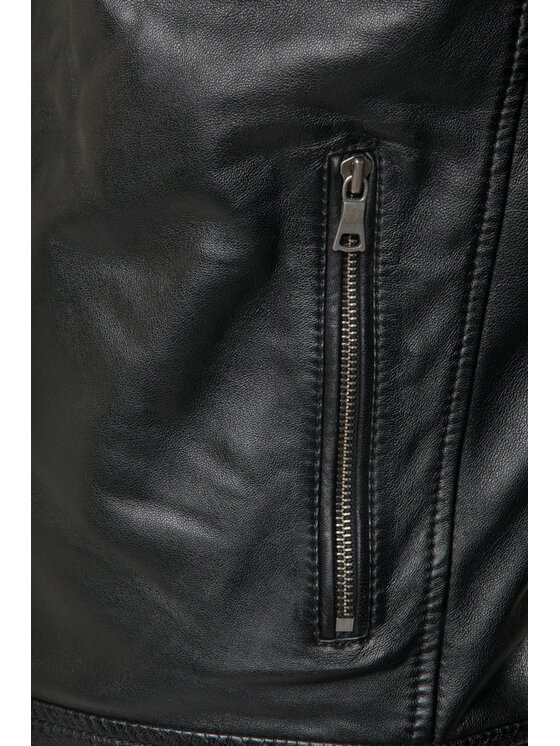 David Ryan David Ryan Kurtka skórzana VITO Czarny Regular Fit
