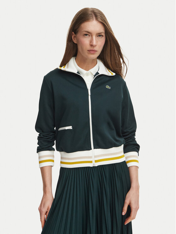 Lacoste Lacoste Суитшърт SF5252 Тъмнозелен Regular Fit