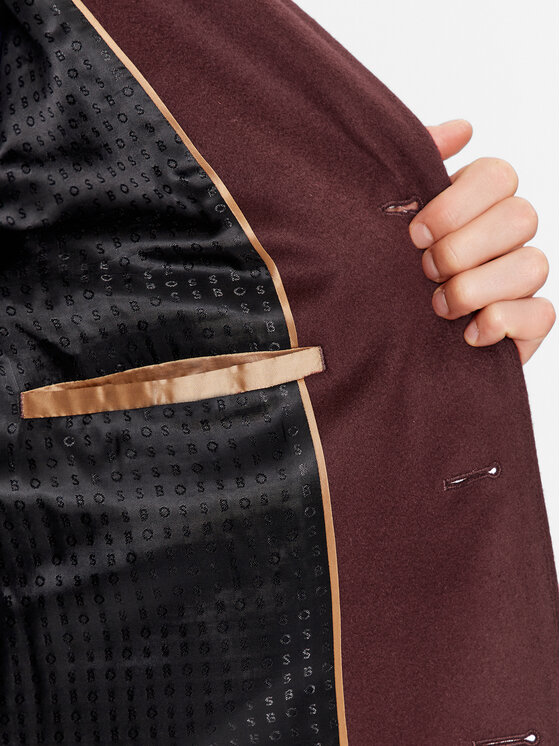 BOSS Boss Wollmantel H-Hyde-234 50502327 Dunkelrot Slim Fit