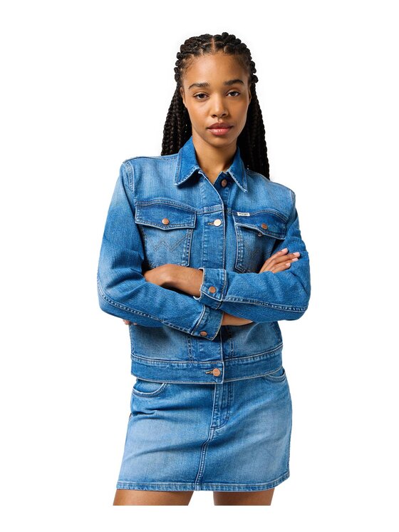 Wrangler Wrangler Giacca di jeans 112362616 Blu Regular Fit