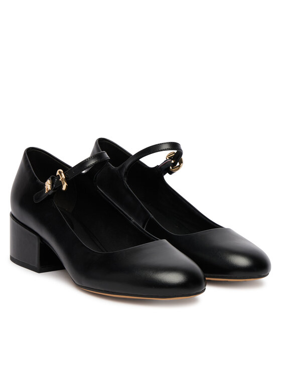 Tommy Hilfiger Tommy Hilfiger Lodičky Heeled Maryjane Buckle FW0FW09347 Černá