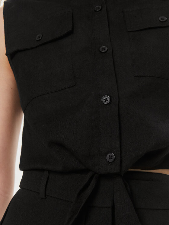 Brave Soul Brave Soul Srajca LWT-548ELIZABETH Črna Straight Fit