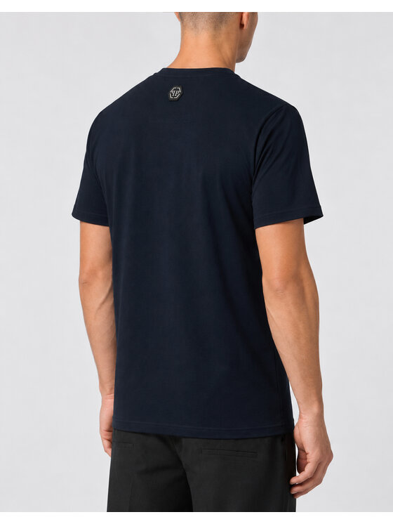 PHILIPP PLEIN PHILIPP PLEIN T-Shirt 31116 Granatowy Regular Fit