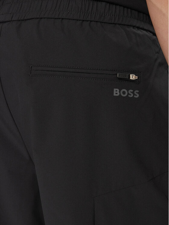 BOSS Boss Hlače iz tkanine T_Urbanex-CargoLight 50508339 Črna Tapered Fit