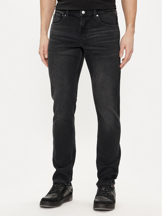 Calvin Klein Jeans Džinsi J30J324851 Melns Slim Fit