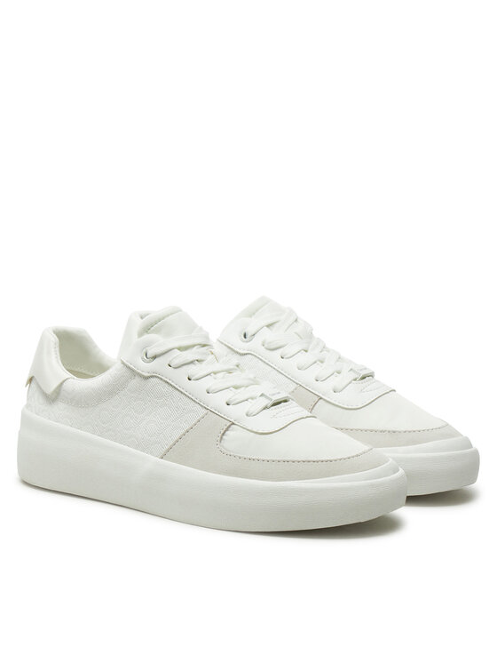 Calvin Klein Calvin Klein Sneakersy Vulc Lace Up - Mono HW0HW02293 Biały