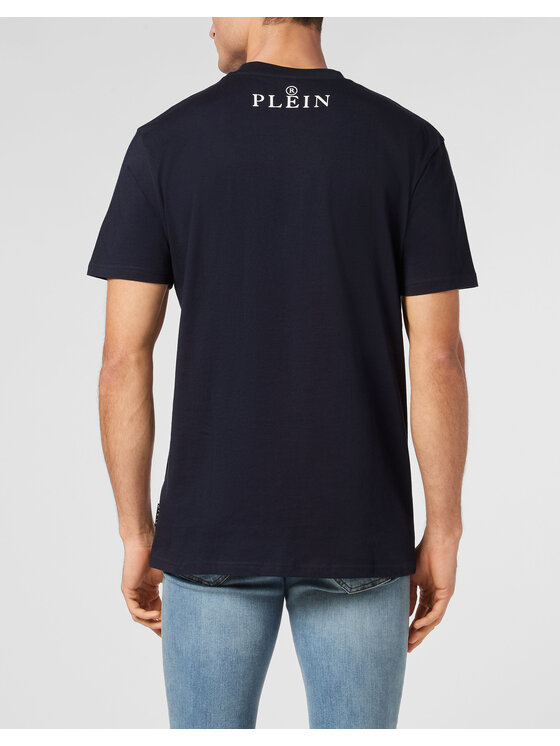 PHILIPP PLEIN PHILIPP PLEIN Tričko 22951 Tmavomodrá Regular Fit