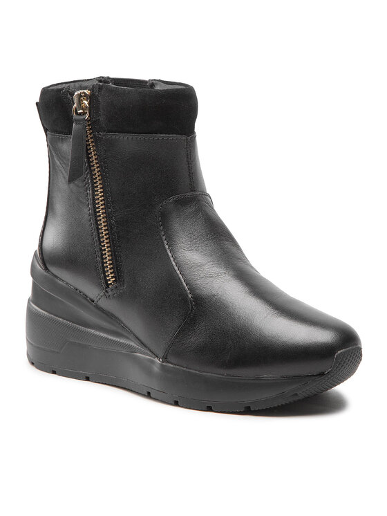 Geox Geox Členková obuv D Zosma F D168LF 08522 C9999 Čierna