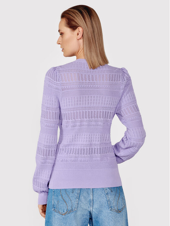 Simple Simple Кардиган SWD024 Фіолетовий Regular Fit