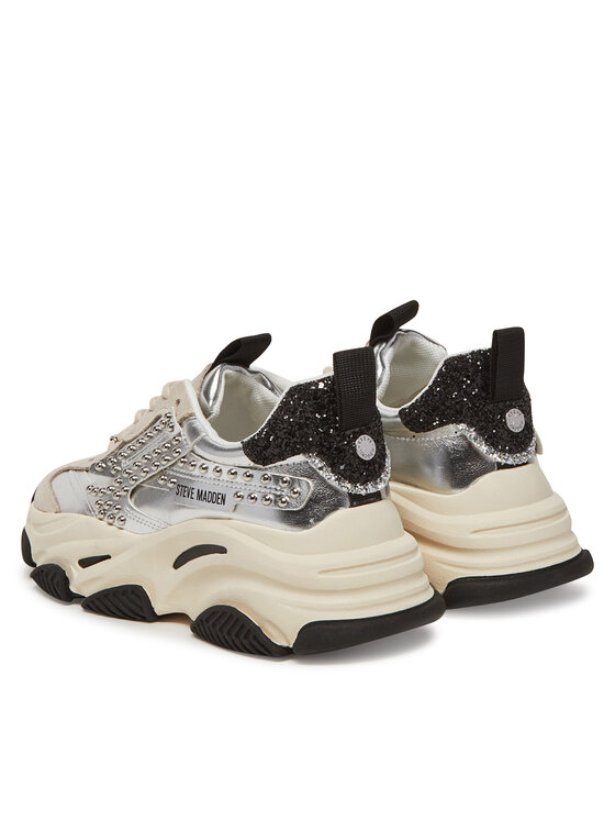 Steve Madden Steve Madden Sneakersy Possession-SE SM19000135 Srebrny