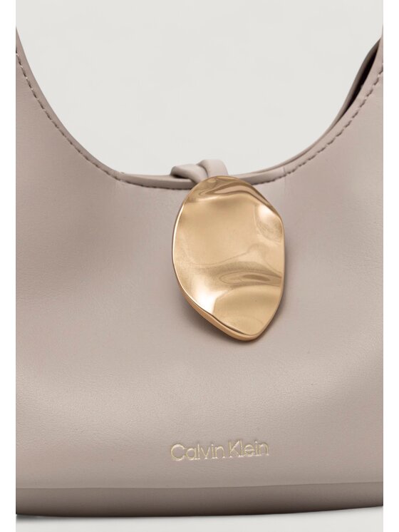 Calvin Klein Calvin Klein Borsa STONE LOCK SLOUCHY CROSSBODY BAG Beige