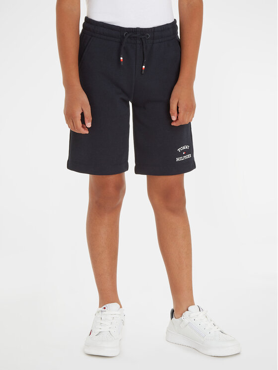 Tommy Hilfiger Tommy Hilfiger Sportovní kraťasy Th Logo KB0KB08841 M Tmavomodrá Regular Fit