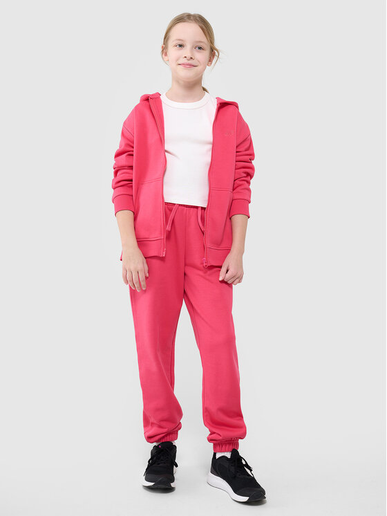 4F 4F Bluza BASIC+ Różowy Oversize