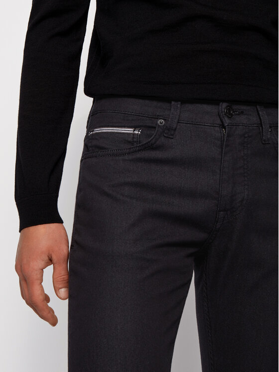BOSS Boss Hlače iz tkanine Delaware3-1-20+ 50435156 Črna Slim Fit
