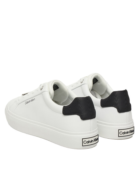 Calvin Klein Calvin Klein Sportcipők Vulc Lace Up Lth/Moire Bt HW0HW02747 Fehér
