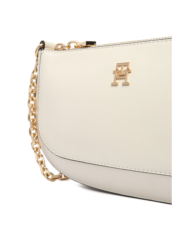 Tommy Hilfiger Tommy Hilfiger Torebka Th Glam Mini Chain Crossover AW0AW18142 Écru