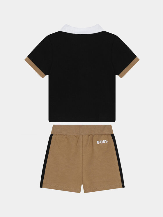 BOSS Boss Set polo i hlače J50785 Crna Regular Fit