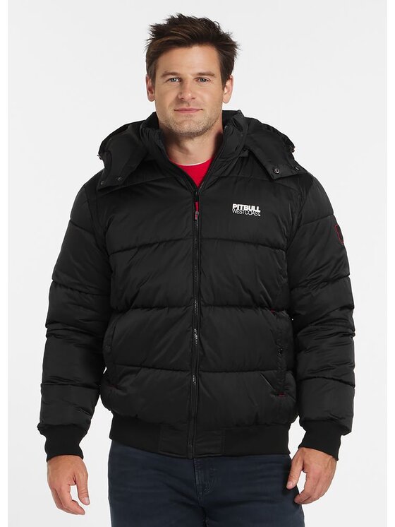 PITBULL PITBULL Kurtka zimowa Walpen II S Czarny Regular Fit