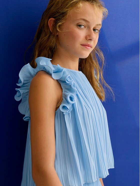 Abel & Lula Abel & Lula Komplet bluza in hlače 5285 Svetlo modra Regular Fit