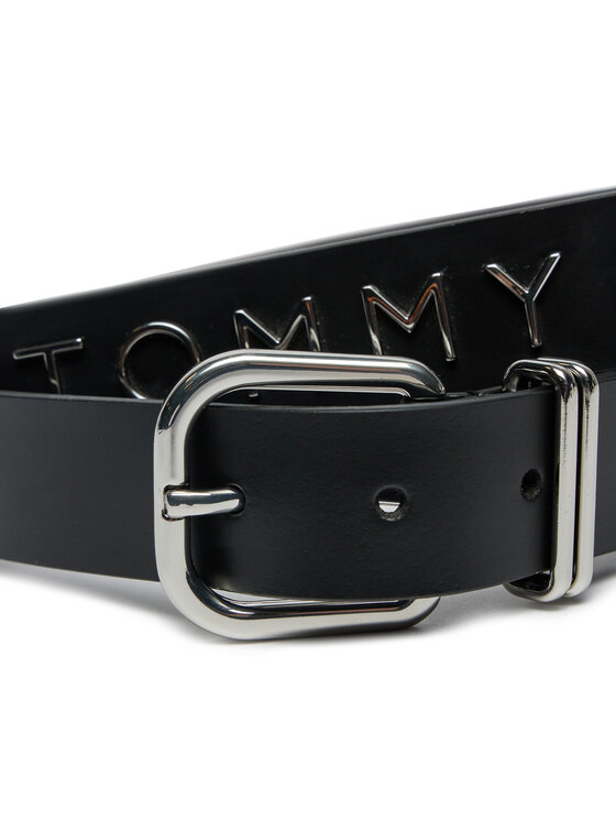 Tommy Jeans Tommy Jeans Ζώνη Γυναικεία Tjw Bold Leather 3.0 AW0AW16255 Μαύρο