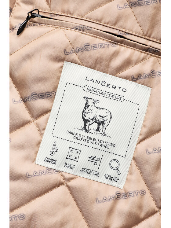 Lancerto Lancerto Płaszcz zimowy Egersund KU073226000001 Beżowy Regular Fit