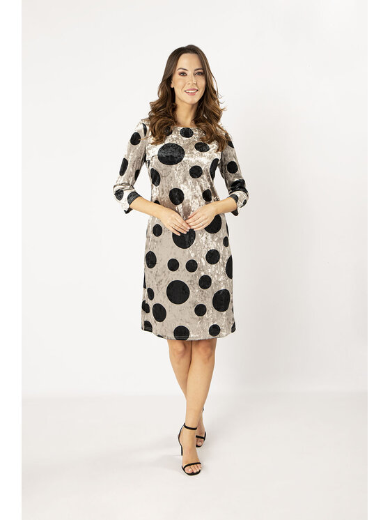 QUIOSQUE QUIOSQUE Každodenné šaty BIEDRONY DRESS Béžová Regular Fit