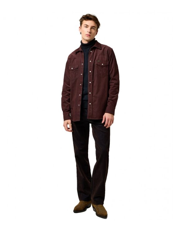 Wrangler Wrangler Camicia 112371428 Marrone Regular Fit