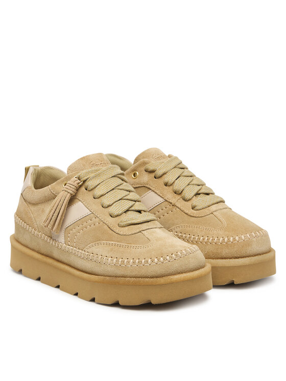 Clarks Clarks Tenisice Meare Eve 26328097 Svijetlo smeđa