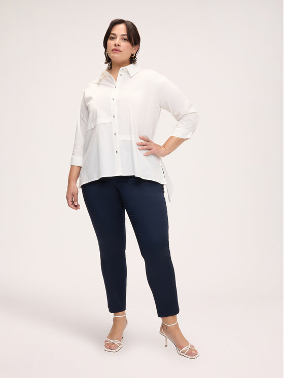 Fiorella Rubino Fiorella Rubino Koszula 5009E000132N011 Biały Over Fit