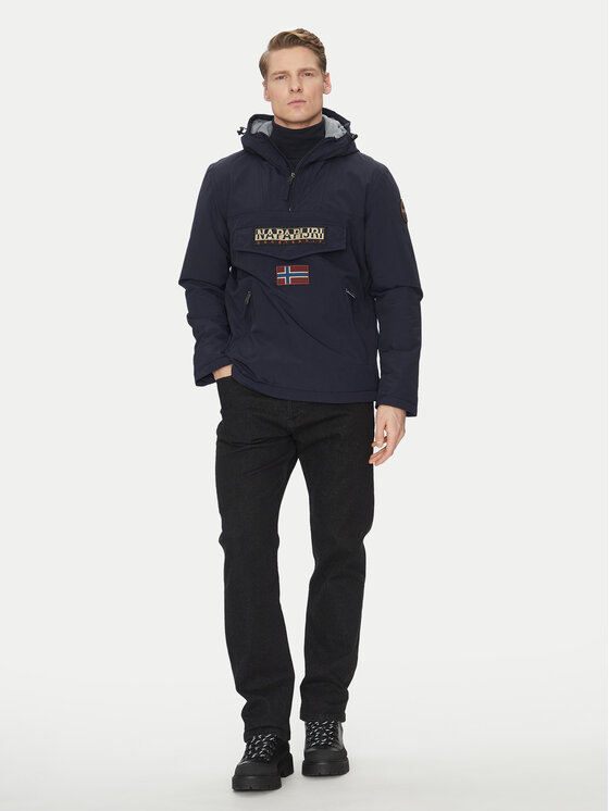Napapijri Napapijri Anorak stiliaus striukė Rainforest Pocket 2 NP0A4GMD Tamsiai mėlyna Regular Fit