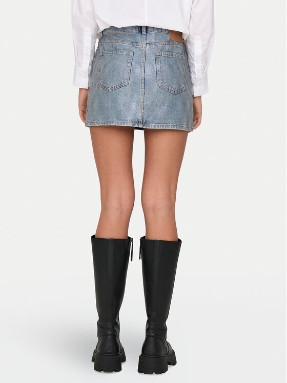 ONLY ONLY Jeans suknja Hollywood 15342137 Plava Regular Fit