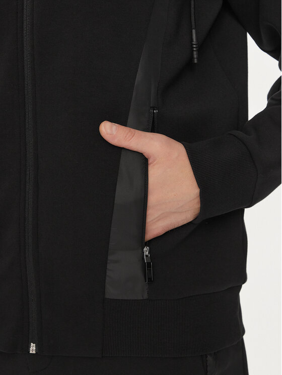 BOSS Boss Mikina Saggon 50504895 Černá Relaxed Fit