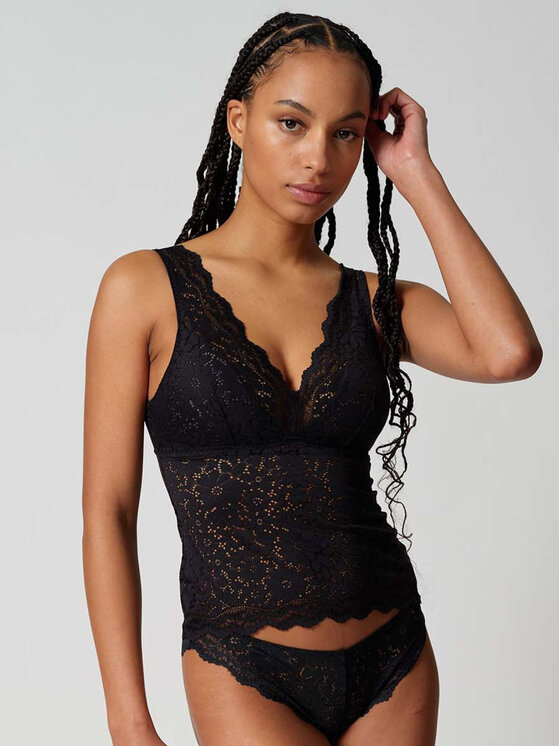 Skiny Skiny Podprsenkový top 82895 Černá Slim Fit
