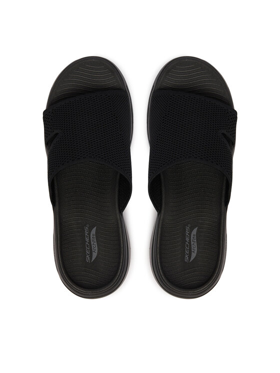 Skechers Skechers Klapki Go Walk Arch Fit 140274/BBK Czarny