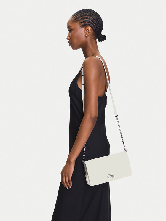 Calvin Klein Calvin Klein Torbica Re-Lock Mini Conv LV04F3103G Bijela