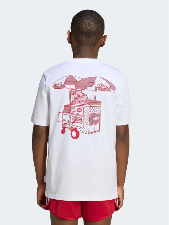 adidas adidas T-Shirt 165403 Biały Loose Fit