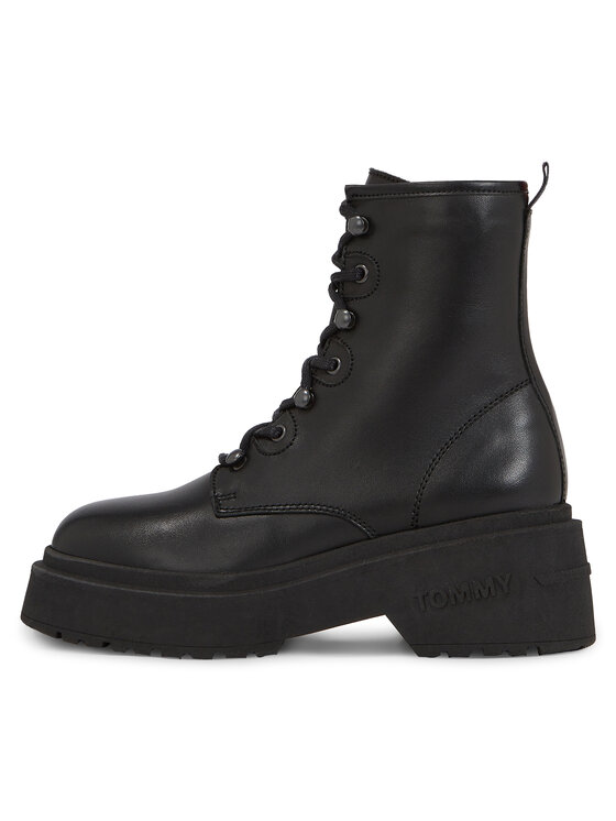 Tommy Jeans Tommy Jeans Botki Tjw Lace Up Boot Chunky EN0EN02404 Czarny