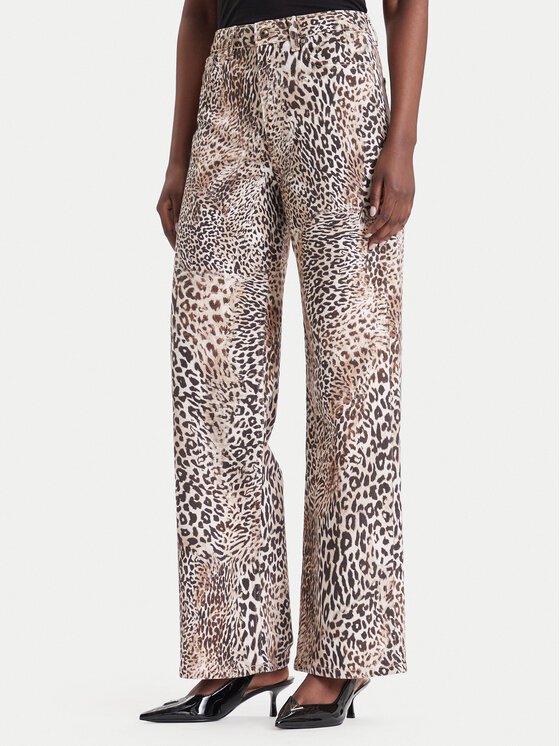 Guess Guess Джинси W6BA1A W4343 Коричневий Wide Leg