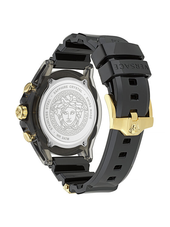 Versace Versace Zegarek VEZ701623 Czarny