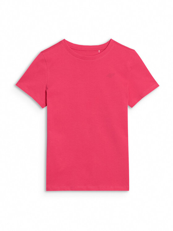 4F 4F T-Shirt BASIC+ Różowy Regular Fit
