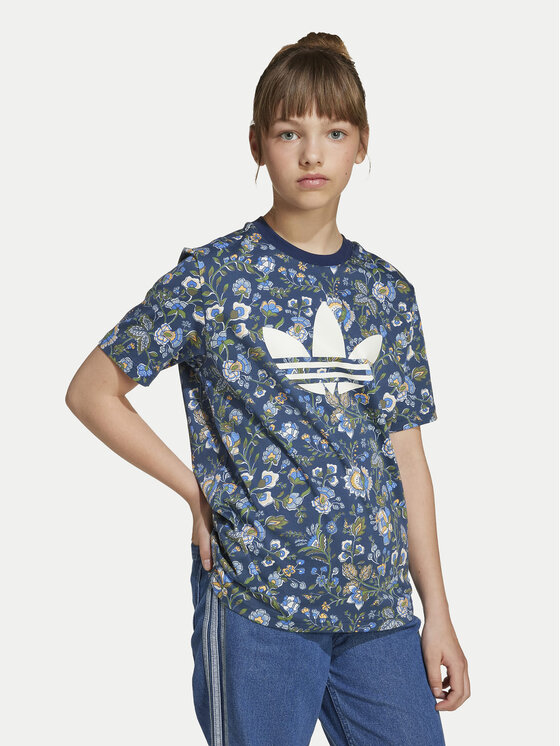 Dziewczęcy T-Shirt adidas, Rozmiar 12 1/3Y, Granatowy, Liberty London JV7818