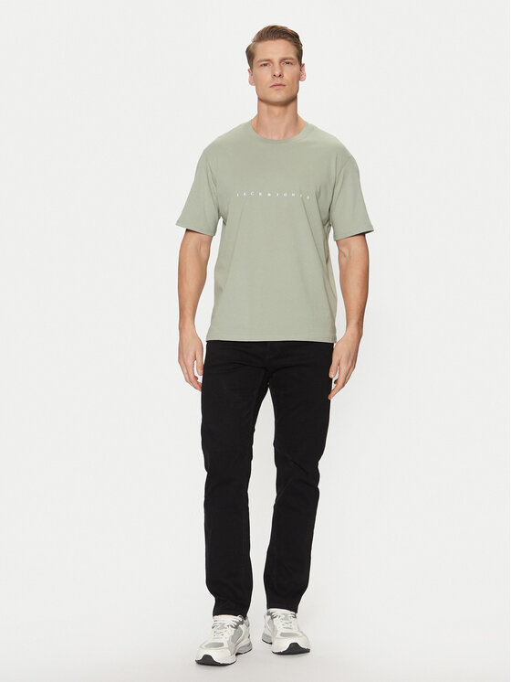 Jack&Jones Jack&Jones Marškinėliai Star 12234746 Žalia Relaxed Fit