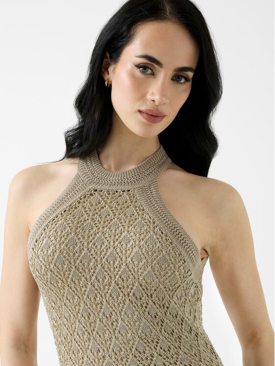 Guess Guess Každodenní šaty 182915 Béžová Classic Fit